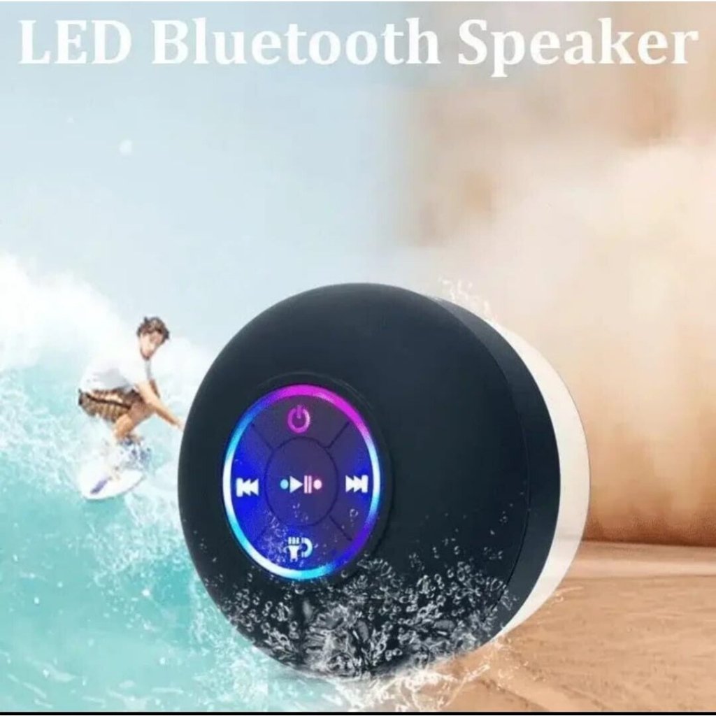 Waterproof Bluetooth Shower Speaker — LED Lights, Hands - Free Calls - The Kit List