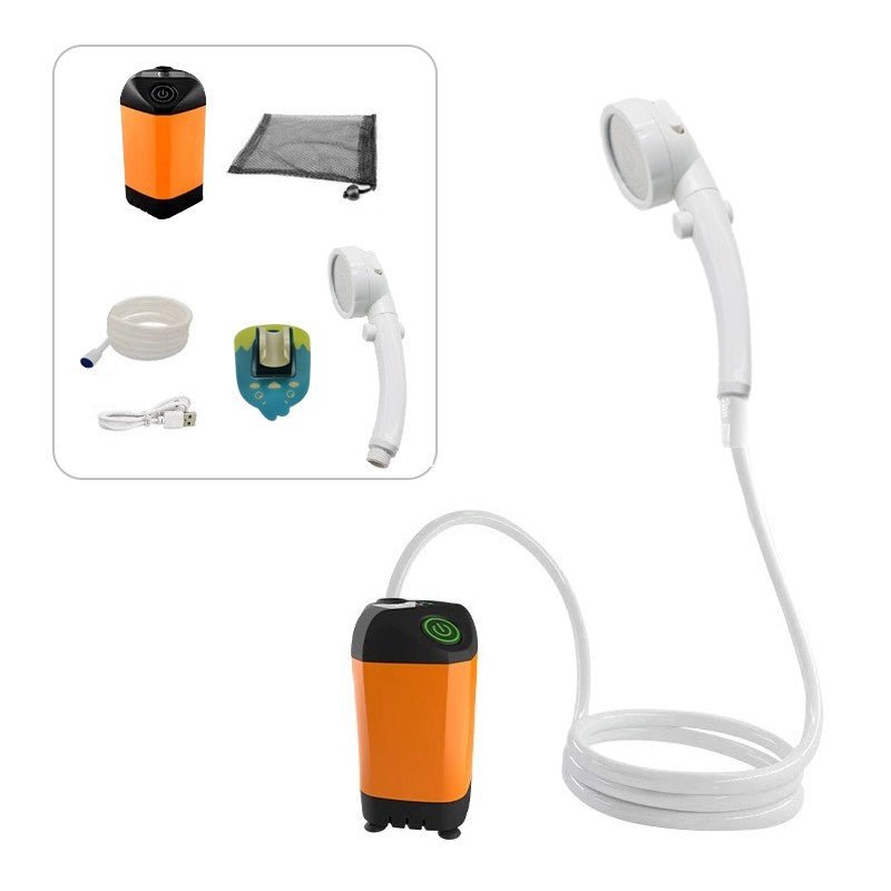 Portable Camping Shower Pump — Rechargeable, Digital Display - The Kit List