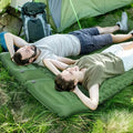 Inflatable Double Camping Mat — Built - in Foot Pump, Pillow Included - The Kit List