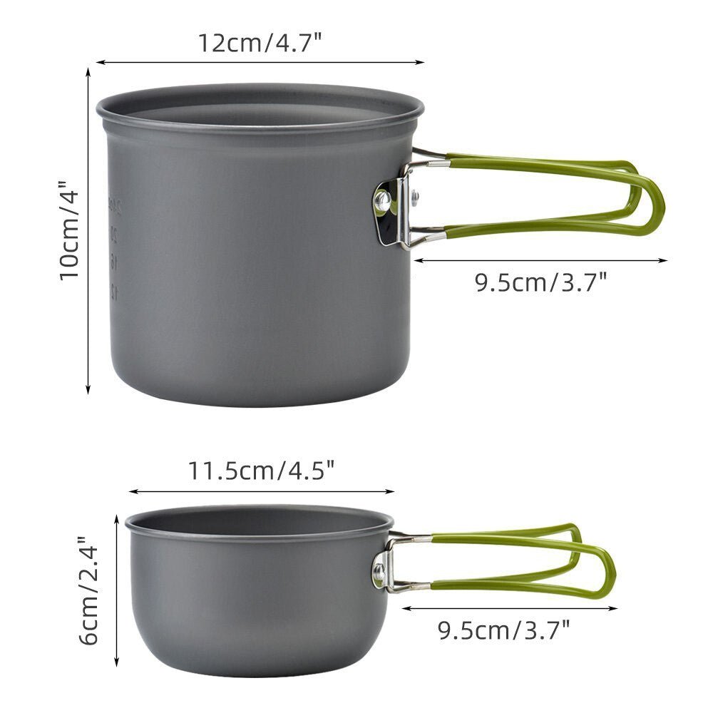 Camping Cookware Set — Portable Gas Stove, Pots, Pans & Utensils Kit - The Kit List