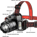 LED Motion Sensor Head Torch - USB Rechargeable - Single & Twin Pack - The Kit List