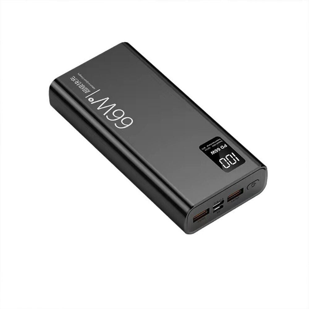 Portable Power Bank 30,000mAh — 66W Fast Charging, LCD Display, Dual USB - The Kit List