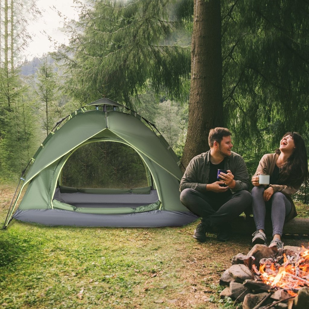 3 Man Automatic Pop - Up Camping Tent — Double Layer, UV Protection - The Kit List