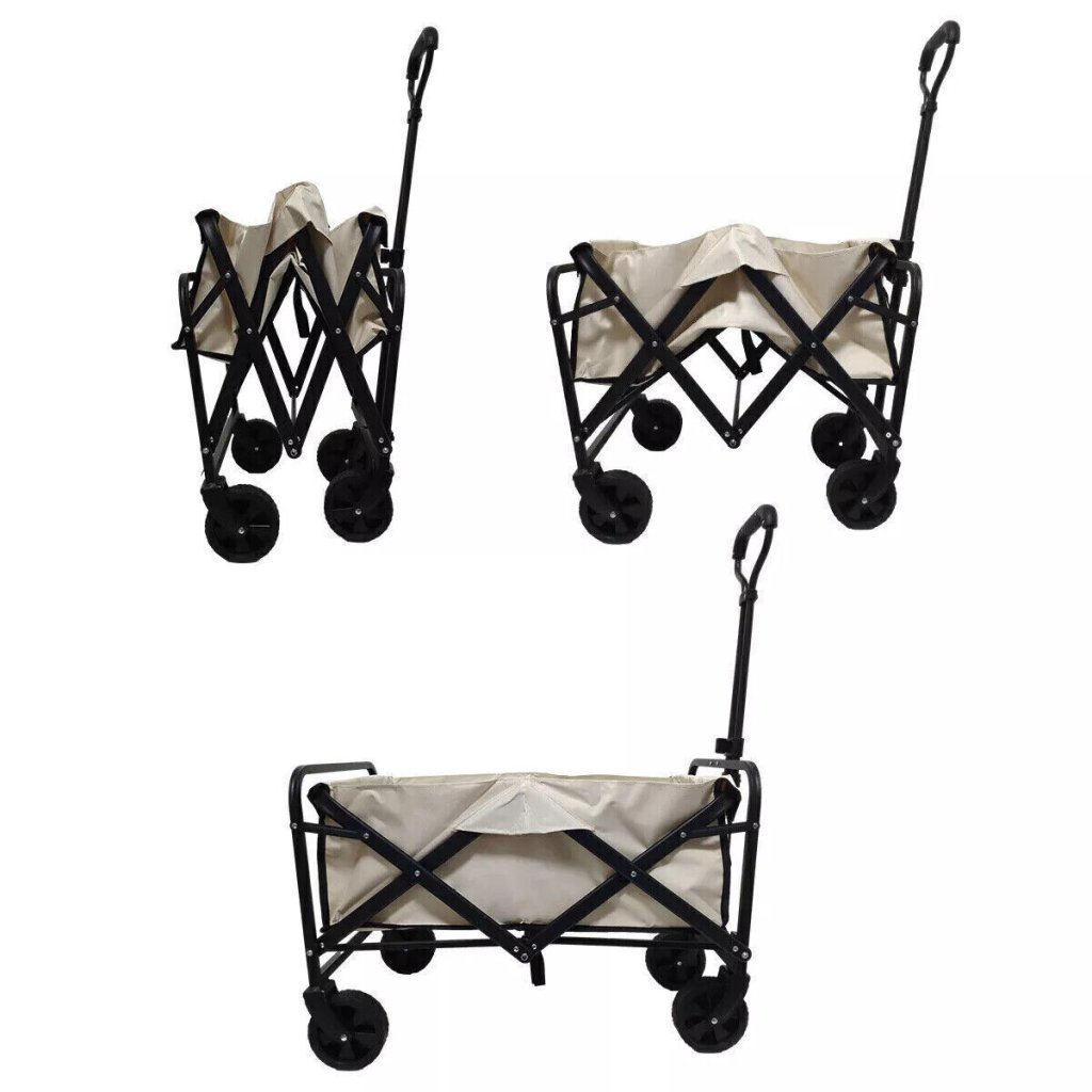 Foldable Camping Trolley Cart — 4 Wheel, 100kg Capacity - The Kit List