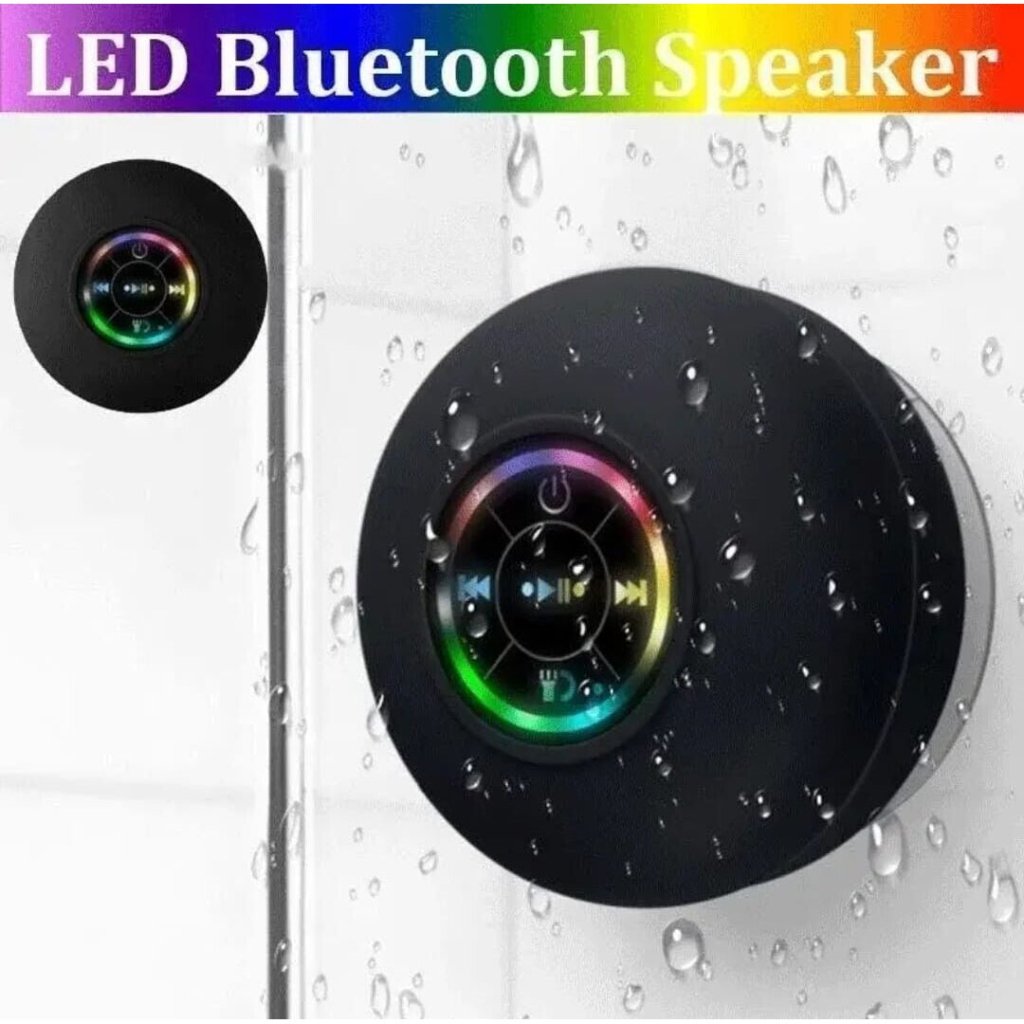 Waterproof Bluetooth Shower Speaker — LED Lights, Hands - Free Calls - The Kit List