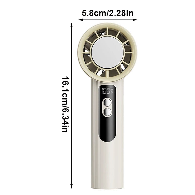 Portable Handheld Fan — USB Rechargeable, 3 Speeds - The Kit List